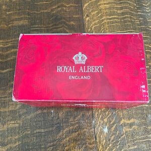 Royal Albert old country roses porcelain candle holder.